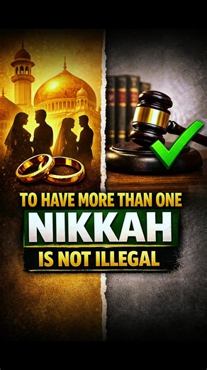 More Than One Wife: Is It Allowed?🤔✨ In this video, we clarify the difference between having multiple nikahs and legally marrying more than one spouse. Many people are unsure about what is allowed under Islamic law and what is considered illegal under civil law. We explain how multiple nikahs are permissible, while legally registering more than one marriage is not. Learn practical ways to protect everyone's rights through agreements and cohabitation arrangements. This video is educational and i