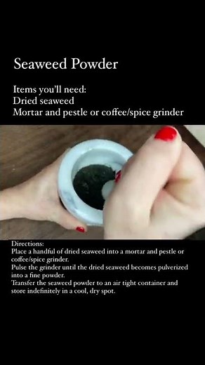 Making Seaweed Powder