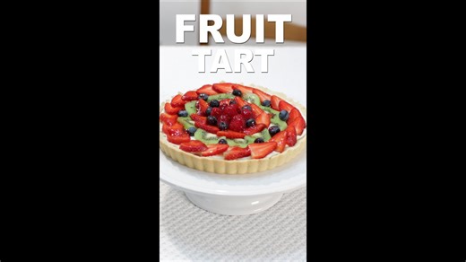 Homemade fruit tart recipe #Shorts