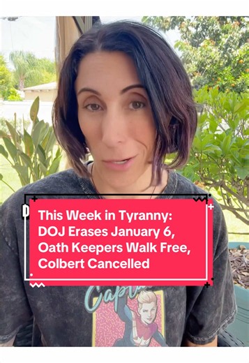 This week in Tyranny, the DOJ deleted 1,700 January 6 prosecution records and called the public record of the insurrection “partisan propaganda.” One of the deleted releases was about a guy who beat a cop with a metal whip AND is a registered sex offender. Trump’s slush fund is about to pay him. The same DOJ moved to vacate the seditious conspiracy convictions against Oath Keepers founder Stewart Rhodes. Two federal judges blew up Trump’s revenge prosecutions and called the DOJ out for cheating.