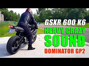 GSXR 600 K6 Dominator Exhaust - No DBkiller