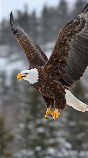 Bald Eagle Hunting in Action. Cinematic 4K Wildlife Video#BaldEagle #Wildlife #Nature #EagleHunting