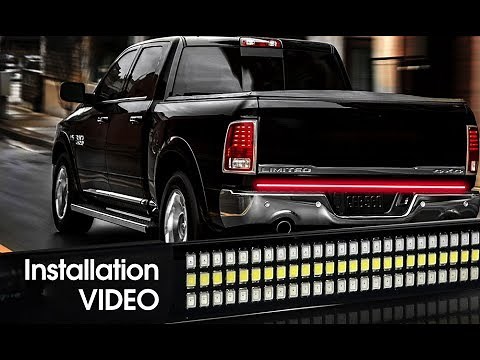 LED Tail Gate Strip Sequential Installation Tutorial Video TailGate