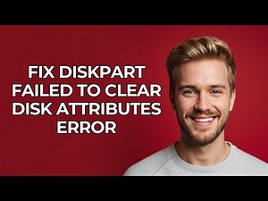 Fix Diskpart Failed To Clear Disk Attributes Error - NEW! Step by Step