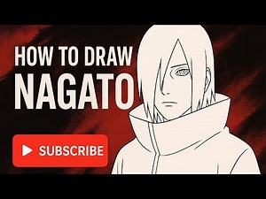 How to Draw Nagato Step by Step | Outline Tutorial 🔥 #art