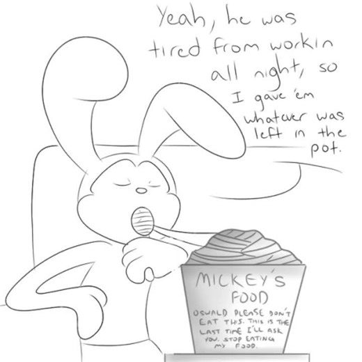 epic mickey comic dubs #mickey #oswald #Minnie don't give coffee to mickey Mouse