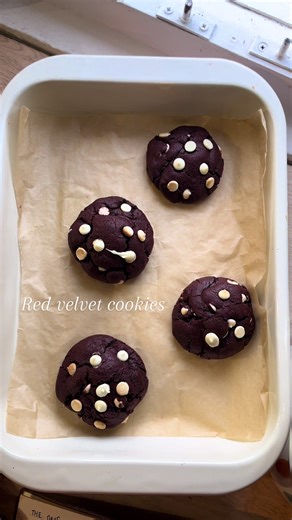 Delicious Red Velvet Chunky Cookies Recipe