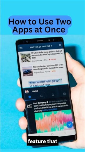 📱 How to Use Two Apps at Once on Android -Split Screen