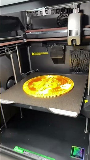 3D Printing a Bitcoin Logo Coin | Clean Print, Bold Symbol