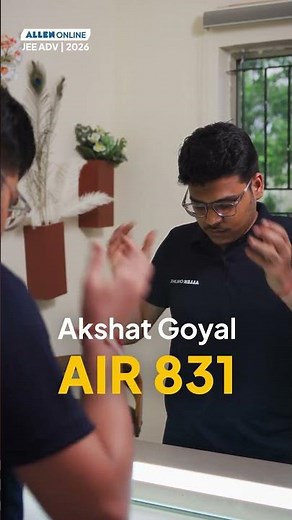 From Online Prep to AIR 831 | JEE Adv. 2026 🏆