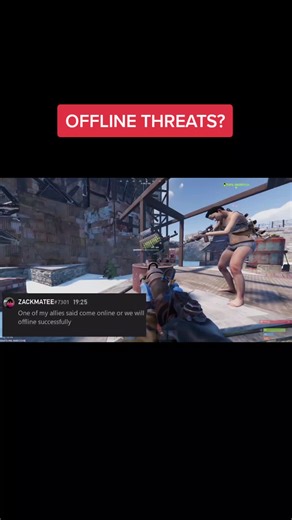 offline or get offlined? hmmmm #rustgame #rustconsoleedition #rustconsole #rusttok
