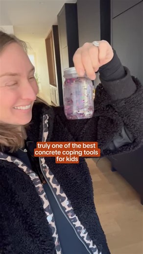 Toddler & Big Kid Experts on Instagram: "Besties, this isn’t just a glitter jar. It’s a reset button for the nervous system🧠✨ The Big Feelings Jar is one of my favorite calm-down tools, because it helps kids feel what regulation ACTUALLY is.. Not “being good,” not stuffing feelings down - but *watching the storm pass without getting swept away* So here’s how to make one (zero perfection required): 1️⃣ Fill a jar with water 2️⃣ Add glitter to represent those big feelings. Each color = a feeling.