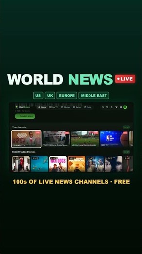 Watch Live World News FREE on Firestick 2026 (100s of Channels) #shorts #firestick #livesports