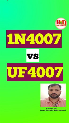 Diode Comparison - 1N4007 vs UF4007 #Shorts #Electronics #Diode #1N4007 #UF4007