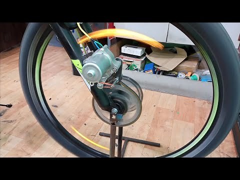 how to make a electric cycle using self-motor
