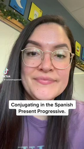 How to conjugate verbs in the present progressive in Spanish. Essentially the “-ing” for English verbs. #spanishtutor #teachersoftiktok #spanishtutorial #spanishpractice #spanishlessons #spanishvocabulary #spanish #conjugatingverbs #spanish101 #learnontiktok #hablaespañol #speakspanish #yosabo #quieressaber