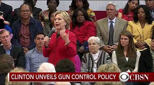 Hillary Clinton unveils gun control plan