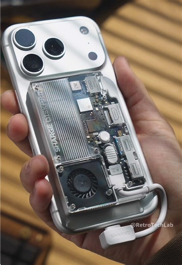 Stylish Transparent SSD and Hub Combination