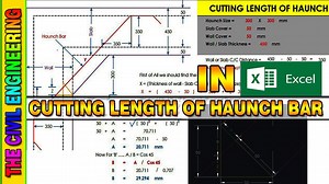 Cutting Length of Haunch Bar in Excel How to Calculate Haunch Bar Length Bar Bending Schedule Urdu