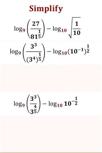 How to Simplify Logarithmic Expressions #shorts