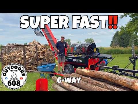 One Push Firewood Production‼️ | Japa 365+ Pro | 6-Way Wedge