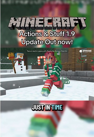Minecraft’s Action’s & Stuff just got a new update with version 1.9! The actions and stuff mod / resource pack / addon for Minecraft bedrock features new Christmas decorations, winterized mobs, new animations for the mounts of mayhem items / mobs, as well as new birthday celebration props! #minecraft #minecraftbedrock #actionsandstuff
