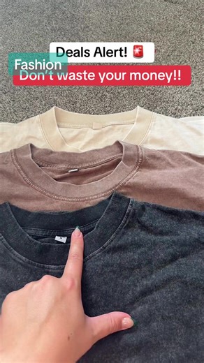 I’ve work these acid wash T-shirts every day! They are the best. ##tiktokshopcybermonday##tiktokshopblackfriday##momoutfit##acidwashtshirts##giftideassales and deals are accurate at time of posting.