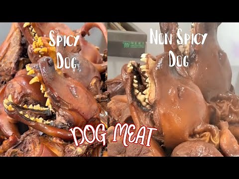 Fresh Spicy and Crispy Dog meat | Delicious?
