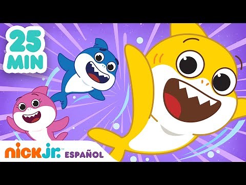 Baby Shark | ¡30 minutos de las MEJORES canciones de Baby Shark! | Nick Jr. en Español