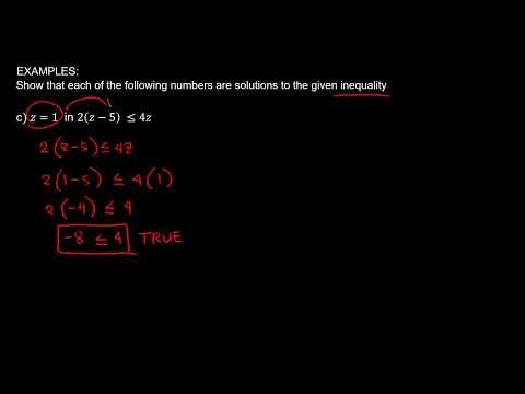 Solution and Solution Sets with Sample problems