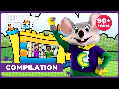 Can Chuck E. Save the Day? - Superhero Song! | 90+ Minutes of Chuck E. Cheese Kids Songs