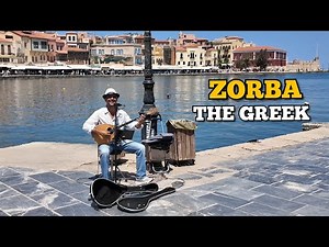 "Epic Zorba Street Performance at Chania Harbor, Crete 🇬🇷"