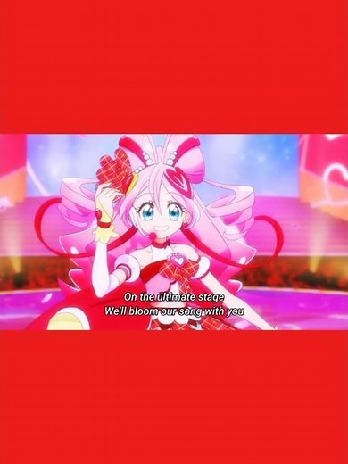 Cure Idol performs Idol Smiling・Echo in her Idol Heart Ribbon Style for the first time..wmv