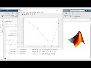 Spline lineal en Matlab
