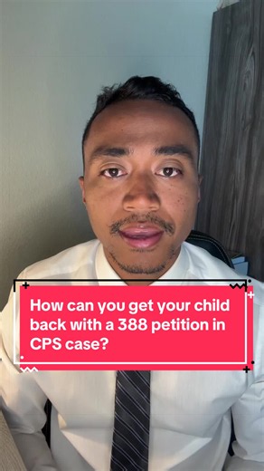 How can you get your child back with a 388 Petition in a CPS case? Shaw 3 Law Firm is a California CPS Defense Lawyer protecting parents rights and helping families reunify with their children. This is not legal advice. Call us for a free legal consultation. Contact info in Bio. #cps #familylawyer #trial #parentalrights #rights