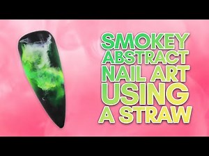 Neon Smoke Nail Art HACK | Straw Nail Art | Resin Nails 💅