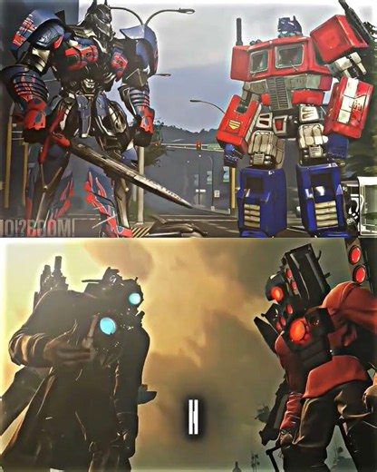 TItan Cameraman X Optimus prime 🔥🫡 #skibiditoilet #titancameraman #optimusprime #shorts