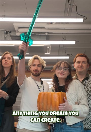 #ad I got to see the props for A Minecraft Movie in real life! Thanks @Minecraft @Warner Bros. Pictures @A Minecraft Movie #minecraftmovie