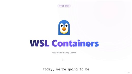 WSL containers ⚡At #MSBuild, we announced a built-in way to create, run, and interact with Linux containers on Windows.Watch the demo on demand: https://t.co/NVotUyk1U9