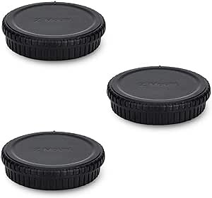 Rear Lens Cap & Body Cap Cover for Nikon Z Mount Camera Z30 Z50 Z5 Z6 Z6 II Z7 Z7 II Z9 Z fc Replace LF-N1 Lens Cap & BF-N1 Body Cap -3 Packs