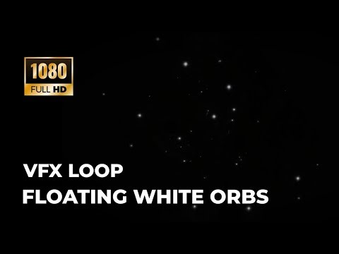 Floating White Orbs – VFX Overlay Loop