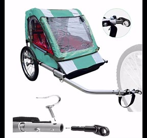 Bike Trailer Coupler Connector, Universal Bicycle Trailer Hitch Attachment Hitch Linker Connector Adapter Bicycle Rear Rack Accessories