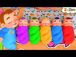 Ten in the Bed 😴 | Newborn Baby | ZuZoo Nursery Rhymes & Kids Songs