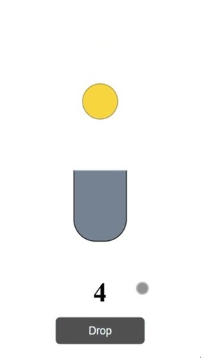 Custom Javascript Ball Drop Game | Addictive Ball Drop Game 🎮 #javascript #coding #webdevelopment