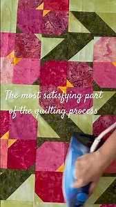 Poppies Quilt on the Longarm. Watching It Come to Life