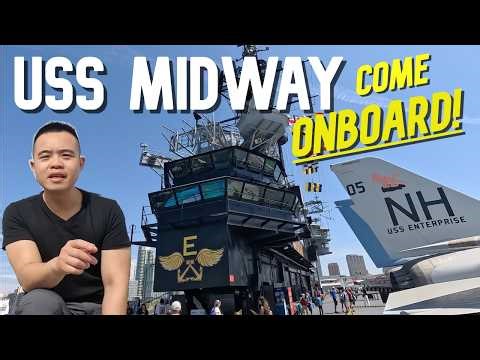 Inside an AMERICAN Aircraft Carrier 🇺🇸: USS MIDWAY Behind the scenes TOUR!