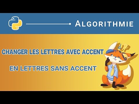 [Algorithme] - 71. Changer les lettres avec accent en lettres sans accent [Python]
