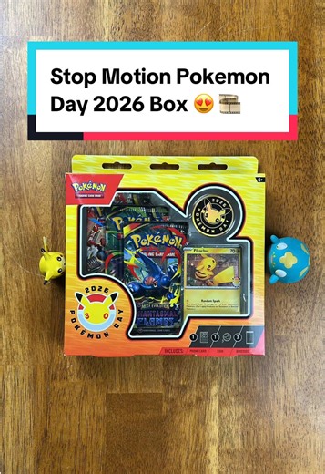 Stop Motion Pokemon Day 2026 Box 😍 @HoloDex #pokemon #stopmotion #animation #pokemontcg #pokestopmotion