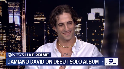 Italian singer and songwriter Damiano David joins ABC News' Eva Pilgrim to discuss his upcoming world tour and debut solo album, "Funny Little Fears." | ABC News Live