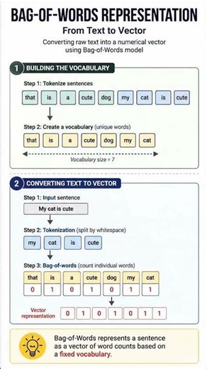 Bag-of-Words Explained | From Text to Vector (NLP Basics)